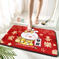 HKM-8718141 Cartoon Anime Bathroom Mat - Strong Absorbent, Non-slip, Stain-resistant, Various Patterns Available