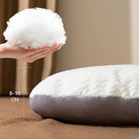 HKM-8718781 Oval Plush Dog Bed for Large Dogs, Washable Cushion with Anti-Skid Bottom, Comfortable Sleeping Nest