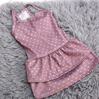 HKM-8718909 Breathable Polyester Skirt for Small Dogs and Cats - Floral and Heart Prints Available