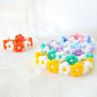 HKM-8719293 Flower Pattern Woven Adjustable Pet Collar in Multiple Colors