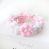 HKM-8719293 Flower Pattern Woven Adjustable Pet Collar in Multiple Colors