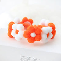 HKM-8719293 Flower Pattern Woven Adjustable Pet Collar in Multiple Colors