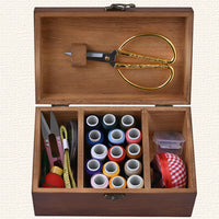 HKM-872019 Large Solid Wood Sewing Box Set for Convenient Storage and Organization