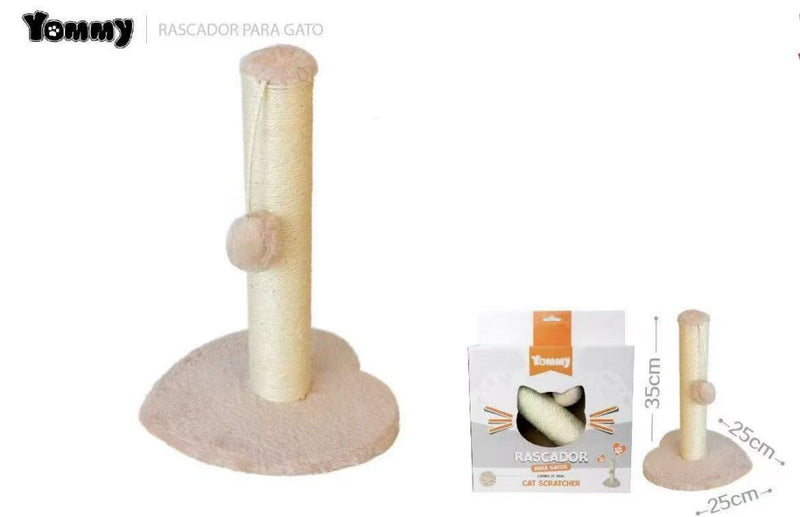 HKM-8720573 Cat Climbing Tower in Beige with Multi-Level Design and Scratch Posts