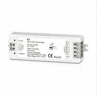 HKM-872083 Wireless RF LED Dimmer Switch Controller for 12V, 5V, 24V, 36V RGB Lighting, 8A Capacity
