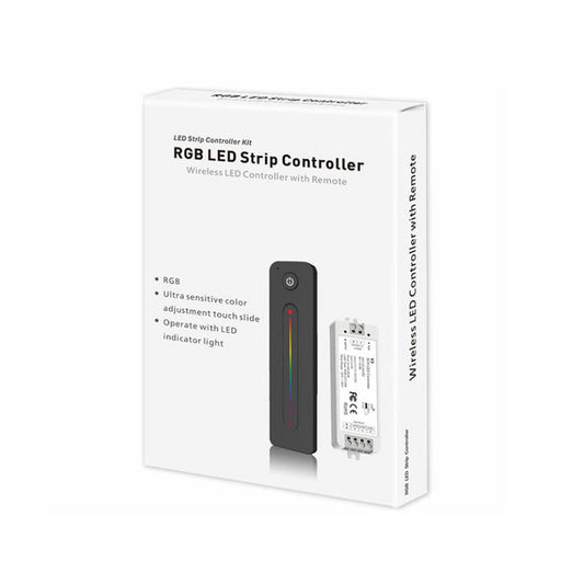 HKM-872083 Wireless RF LED Dimmer Switch Controller for 12V, 5V, 24V, 36V RGB Lighting, 8A Capacity