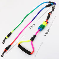 HKM-8721085 Double Head Nylon Traction Belt for Small Dogs, Lightweight and Adjustable