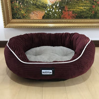 HKM-8721341 Navy Blue Dog and Cat Kennel with Plush Insoles - Iron Wire Pet Nest
