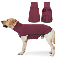 HKM-8721469 Cozy Cotton Sweater for Dogs in Brown and Wine Red, Multiple Sizes Available