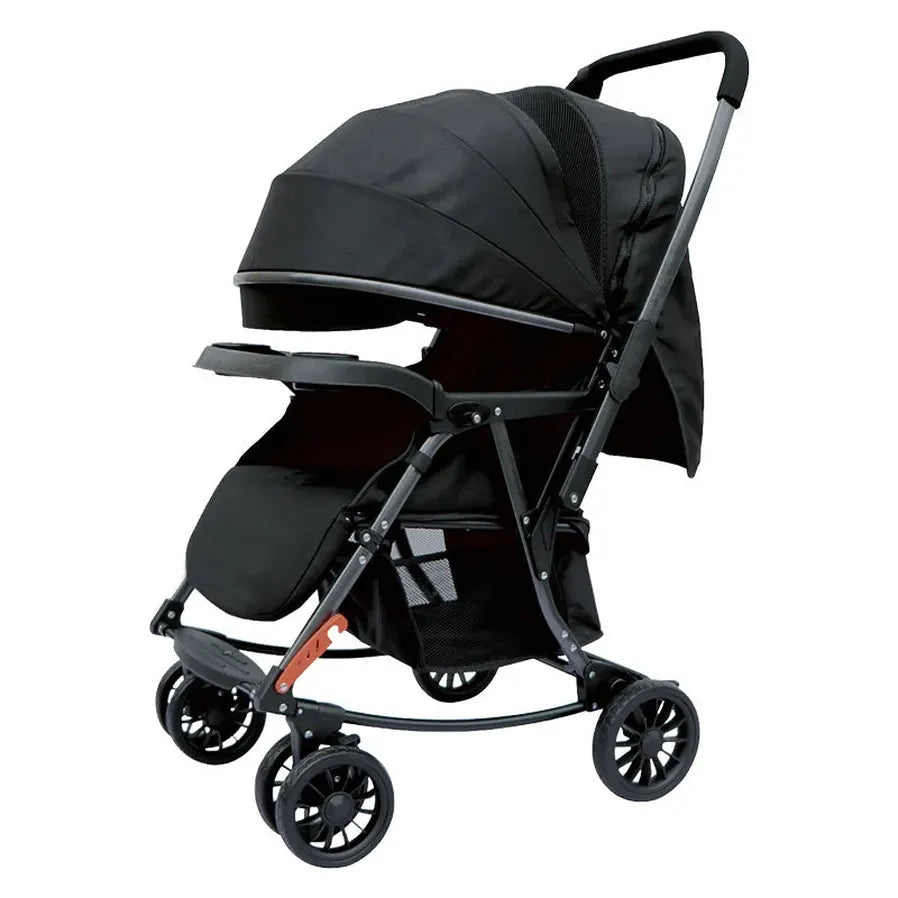 HKM-872211 Multifunctional Foldable Baby Trolley Chair with Four Durable Wheels for Children 3 Years and Up