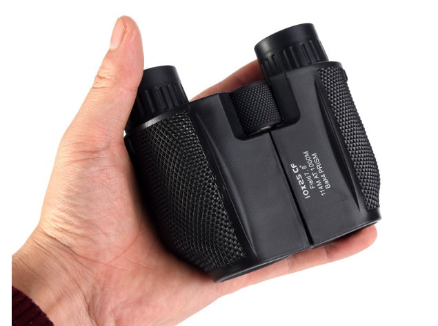 HKM-872403 10x25 High-Definition Mini Portable Outdoor Binoculars with Low-Light Night Vision