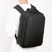 HKM-872403 Durable Expandable Waterproof Travel Backpack with USB Charging Port for Business and Leisure