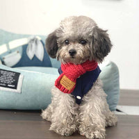 HKM-8724669 Stylish Warm Neckscarf Bandana for Dogs and Cats – Perfect for Winter Festivities