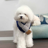 HKM-8724669 Stylish Warm Neckscarf Bandana for Dogs and Cats – Perfect for Winter Festivities