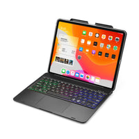 HKM-872531 Bluetooth Backlit Keyboard for 2020 iPad Pro 12.9 - Mixed Color Design, Slim Profile, Wireless Connectivity