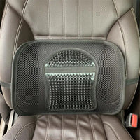 HKM-872531 Mesh Lumbar Support Cushion for Car Seats and Outdoor Chairs, Polyester Back Rest for Comfortable Driving