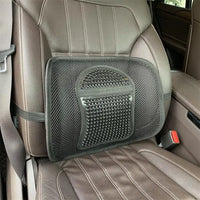 HKM-872531 Mesh Lumbar Support Cushion for Car Seats and Outdoor Chairs, Polyester Back Rest for Comfortable Driving