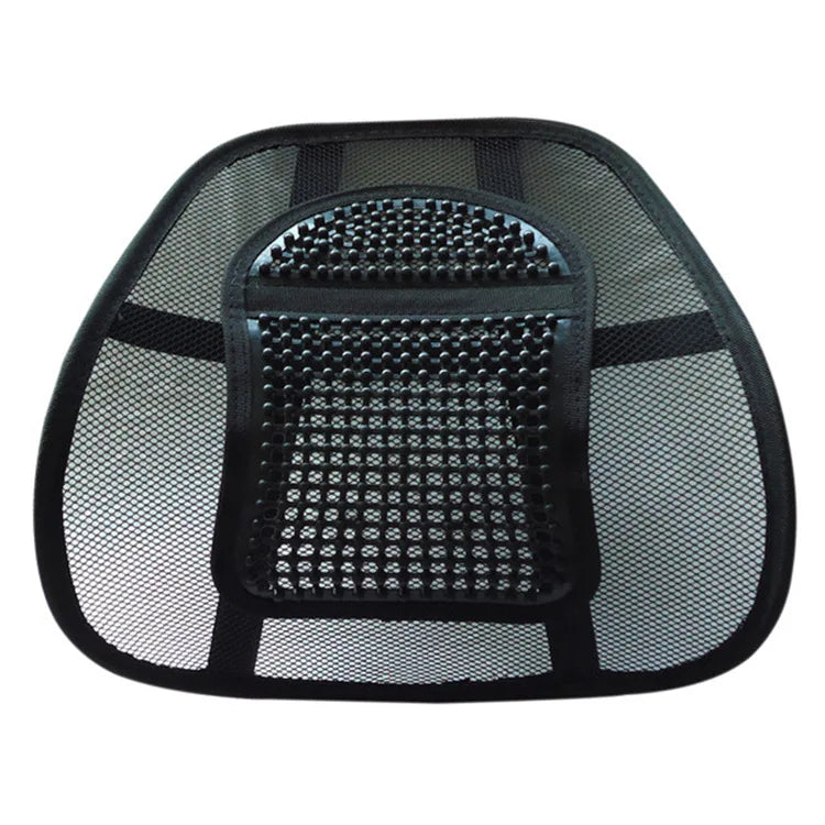 HKM-872531 Mesh Lumbar Support Cushion for Car Seats and Outdoor Chairs, Polyester Back Rest for Comfortable Driving