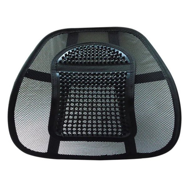 HKM-872531 Mesh Lumbar Support Cushion for Car Seats and Outdoor Chairs, Polyester Back Rest for Comfortable Driving