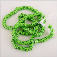 HKM-8726845 Pigeon Training Anklets - 8mm Inner Diameter, 7 Vibrant Colors Available, Set of 700
