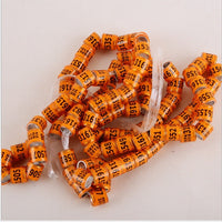 HKM-8726845 Pigeon Training Anklets - 8mm Inner Diameter, 7 Vibrant Colors Available, Set of 700
