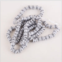 HKM-8726845 Pigeon Training Anklets - 8mm Inner Diameter, 7 Vibrant Colors Available, Set of 700