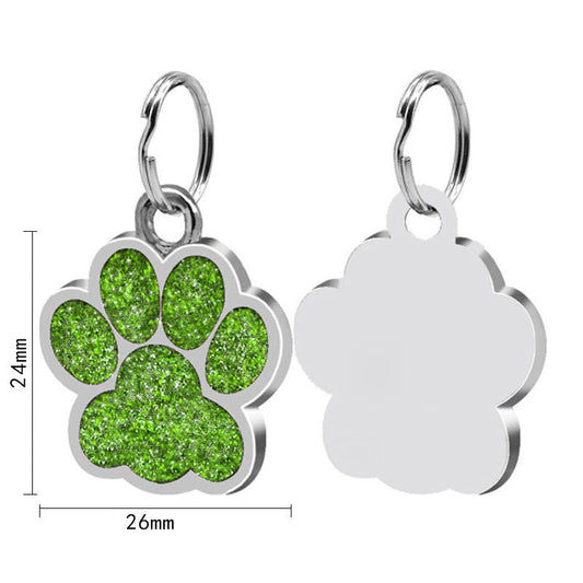 HKM-8728893 Custom Personalized Stainless Steel Dog Tag Keychain - Unisex Pet Pendant in Various Colors
