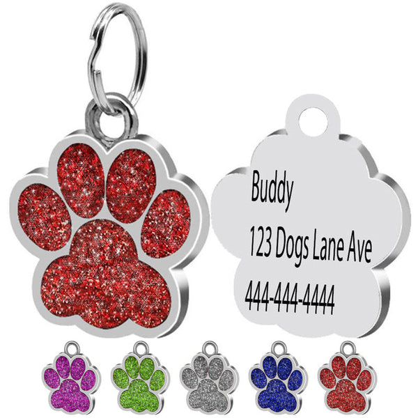 HKM-8728893 Custom Personalized Stainless Steel Dog Tag Keychain - Unisex Pet Pendant in Various Colors