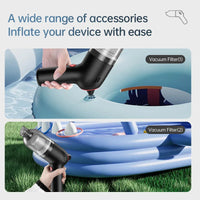 HKM-872915 Cordless Handheld Vacuum Cleaner with Blower and Air Pump Function for Cars