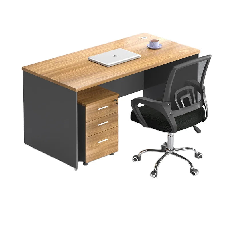 HKM-873043 Wooden Learning Desk with Computer and Gaming Functionality for Home and Office Use