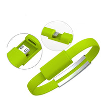 HKM-873235 Silicone USB Charging Short Cable Bracelet - Convenient and Stylish Connectivity