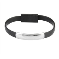 HKM-873235 Silicone USB Charging Short Cable Bracelet - Convenient and Stylish Connectivity