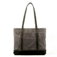 HKM-873235 Vintage Waxed Canvas and Leather Shoulder Bag - Eco-Friendly, Waterproof and Stylish Travel Tote