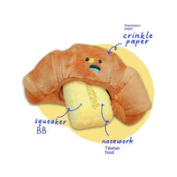 HKM-8732477 Plush Butter Croissant Pet Toy with Sound for Dogs