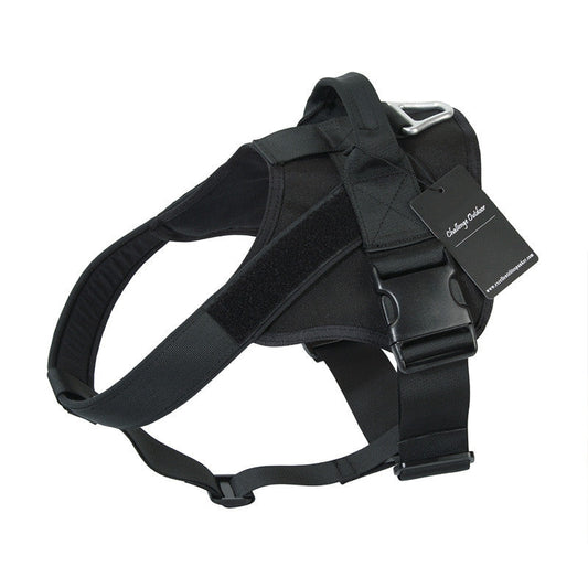 HKM-8732605 Adjustable Non-Tension Dog Harness Vest - Customized Nylon, Padded, All Seasons, Sizes XS-XL