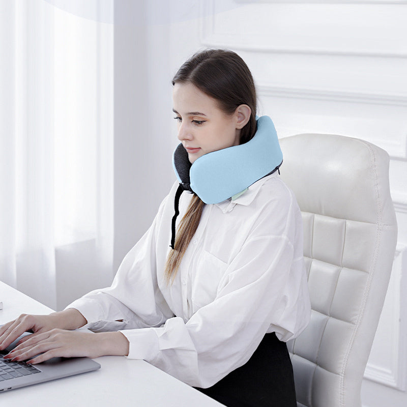 HKM-873299 Memory Cotton U-Shaped Neck Pillow for Adults - Soft, Ergonomic, Lightweight