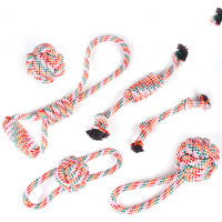 HKM-8733629 Dog Bite-resistant Cotton Rope Knot Toy Set - Multiple Sizes Available