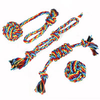HKM-8733629 Dog Bite-resistant Cotton Rope Knot Toy Set - Multiple Sizes Available