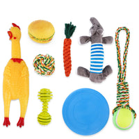 HKM-8733629 Dog Bite-resistant Cotton Rope Knot Toy Set - Multiple Sizes Available