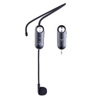 HKM-873683 UHF Wireless Headset Microphone System with 3.5mm and 6.5mm Adapters, Compact Design, 30m Range, USB Rechargeable Battery