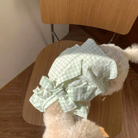 HKM-8736957 Summer-Ready Dress for Cats and Dogs in Green, Purple, and Pink
