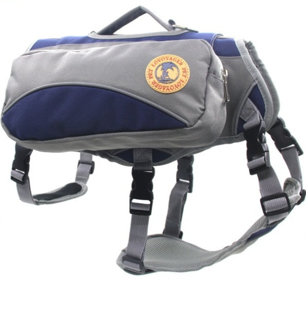 HKM-8737853 Portable Pet Travel Bag with Detachable Chest and Back Support, Medium and Large Sizes Available in Red and Blue