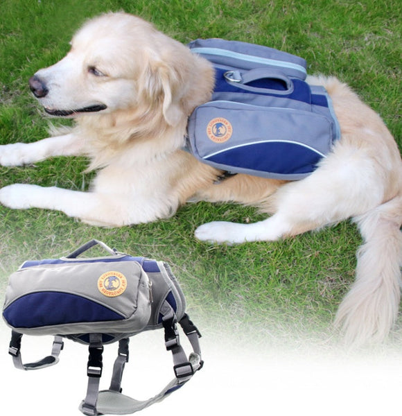 HKM-8737853 Portable Pet Travel Bag with Detachable Chest and Back Support, Medium and Large Sizes Available in Red and Blue