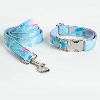HKM-8738365 Printed Polyester Pet Collar and Leash Set - 43x31x31cm
