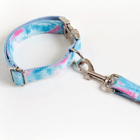 HKM-8738365 Printed Polyester Pet Collar and Leash Set - 43x31x31cm