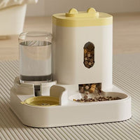 HKM-8738749 Automatic Dual Pet Bowl and Water Dispenser - Two-in-One Feeding Solution for Dogs and Cats