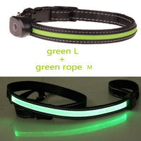 HKM-8740541 Luminous Dog Collar with Adjustable Length - Sizes S, M, L Available