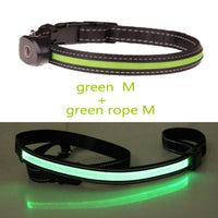 HKM-8740541 Luminous Dog Collar with Adjustable Length - Sizes S, M, L Available