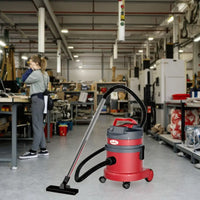 HKM-874067 Portable 30L Manual Steam Wet/Dry Vacuum Cleaner for Carpets, Cars, and RVs with Foam Shampoo