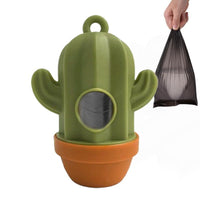 HKM-8741821 Cactus Shaped Pet Waste Bag Dispenser - Easy Carrying Dog Waste Management Case